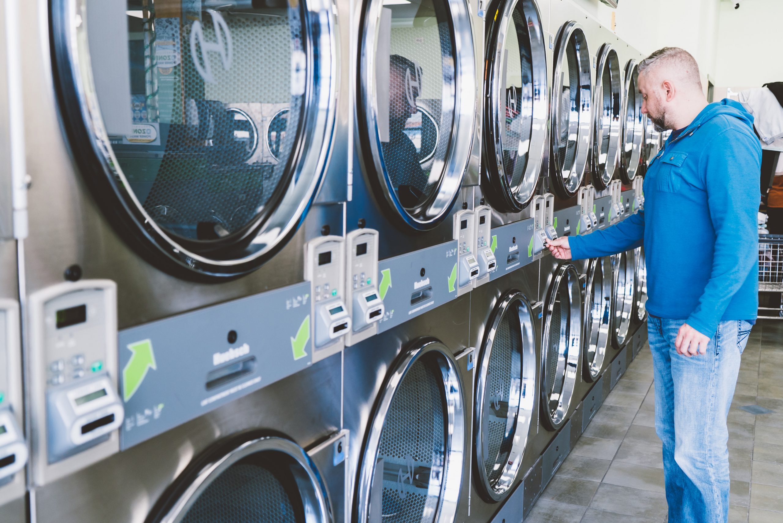 CCI READER ON LAUNDROMAT MACHINE